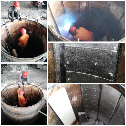 鋼水包保溫層鋪設